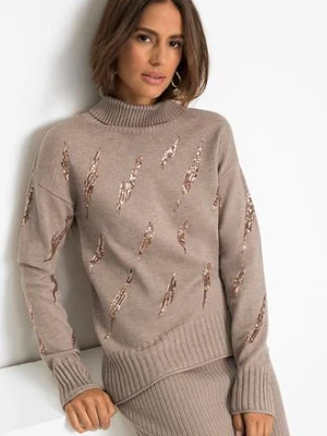 Sweter oversize z miękkiej mieszanki wiskozy bonprix