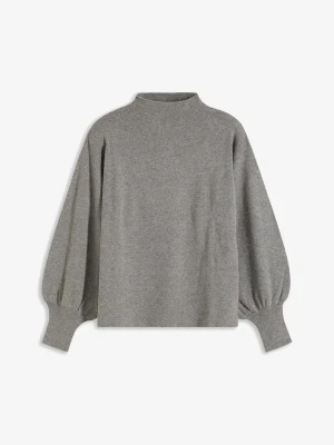 Sweter oversize z mieszanki wiskozy BonPrix szary