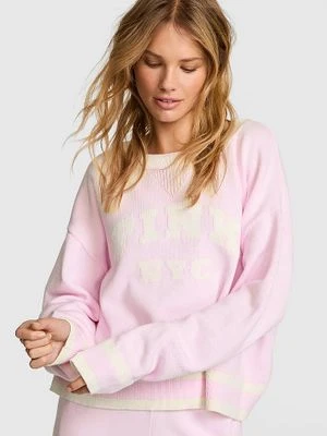 Sweter oversize z okrągłym dekoltem Victoria's Secret