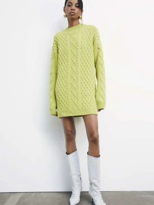 Sweter oversize z tkanym motywem PATRIZIA PEPE