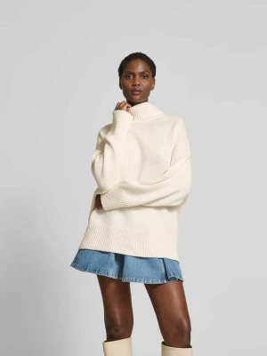 Sweter oversized z domieszką kaszmiru Juvia Écru
