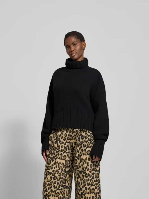 Sweter oversized z golfem Black Palms