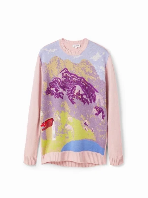 Sweter pejzaż Mr. Christian Lacroix Desigual
