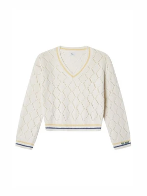 Sweter Pepe Jeans mleczny