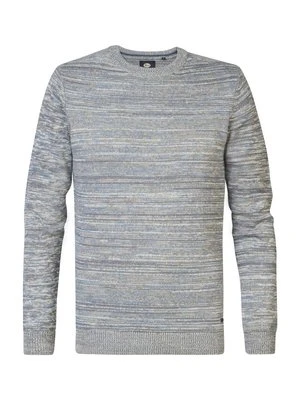Sweter Petrol Industries jasnoszary melanż