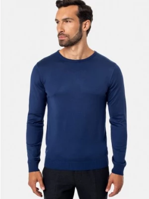 sweter petrona półgolf niebieski Recman