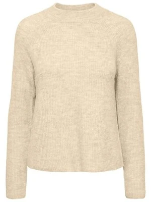 Sweter Pieces beżowy