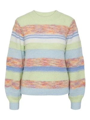 Sweter Pieces zielony