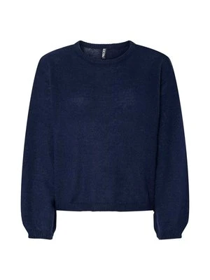 Sweter Pieces granatowy