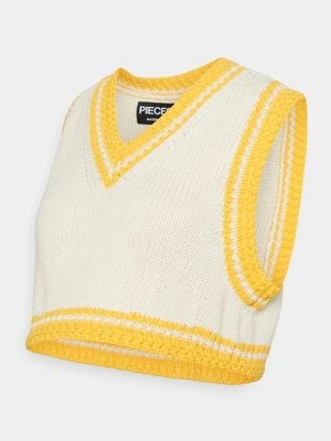Sweter Pieces mleczny