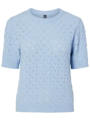 Sweter Pieces niebieski