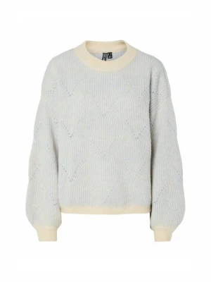 Sweter Pieces szary