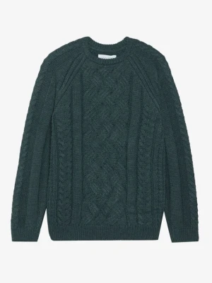 Sweter Pier One By Zalando ciemnozielony melanż
