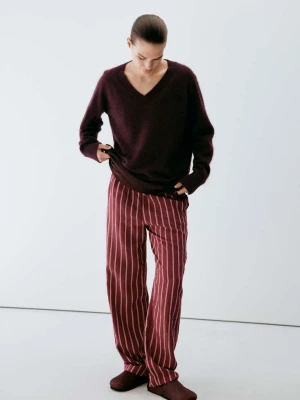 Sweter 100% kaszmir burgund - Kobieta - MANGO