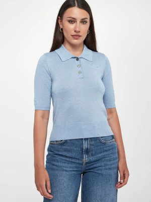 Sweter polo damski z lureksu LIU JO