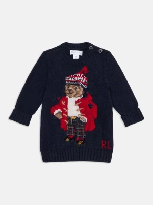 Sweter Polo Ralph Lauren granatowy melanż