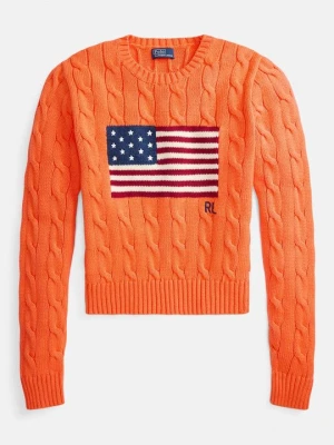 Sweter Polo Ralph Lauren pomarańczowy