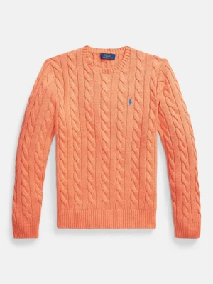 Sweter Polo Ralph Lauren pomarańczowy melanż