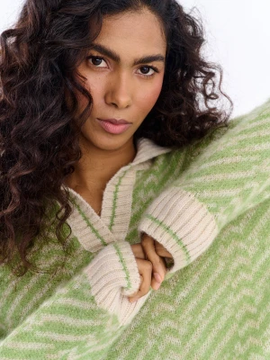 Sweter polo z moherem Almost Silence ONE SIZE