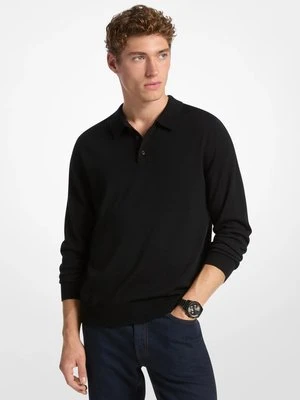 Zdjęcie produktu Sweter polo z wełny Michael Kors CZARNY (Czarny)