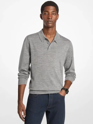 Zdjęcie produktu Sweter polo z wełny Michael Kors POPIELATY (Szary)