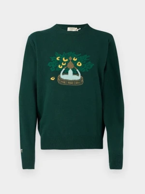 Sweter Pompeii ciemnozielony