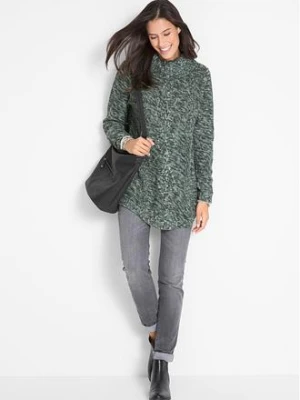 Sweter poncho, długi rękaw bonprix