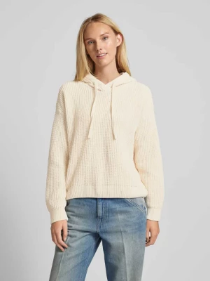 Sweter prążkowany z kapturem model ‘NEAT’ Vero Moda