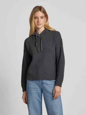 Sweter prążkowany z kapturem model ‘NEAT’ Vero Moda