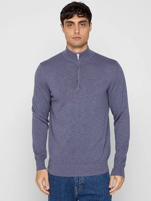 Sweter Profuomo niebieski