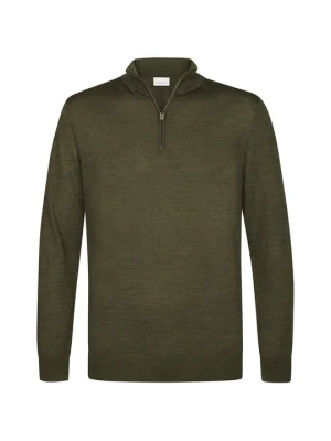 Sweter Profuomo ciemnozielony