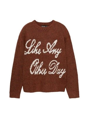 Sweter PULL&BEAR brązowy