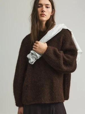 Sweter PULL&BEAR brązowy