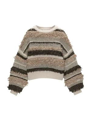 Sweter PULL&BEAR brązowy