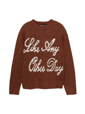 Sweter PULL&BEAR brązowy