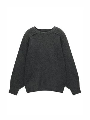 Sweter PULL&BEAR ciemnoszary