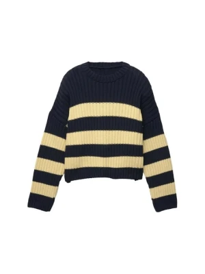 Sweter PULL&BEAR granatowy
