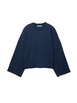 Sweter PULL&BEAR granatowy