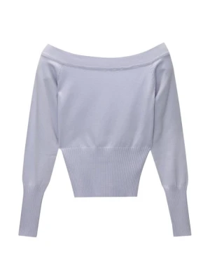 Sweter PULL&BEAR jasnoniebieski