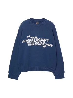 Sweter PULL&BEAR niebieski
