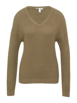 Sweter QS ciemnozielony