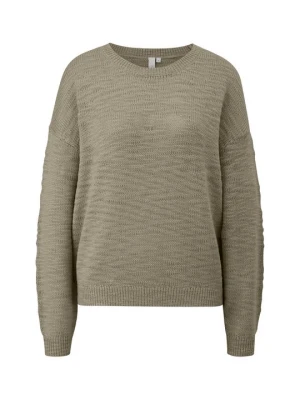 Sweter QS ciemnozielony