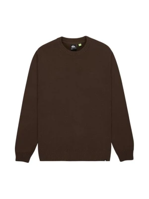 Sweter Quiksilver ciemnobrązowy melanż