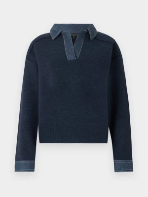 Sweter rag & bone granatowy