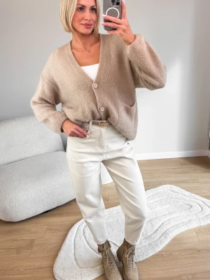 Sweter Rozpinany Beżowy Coll UNI ClothStore