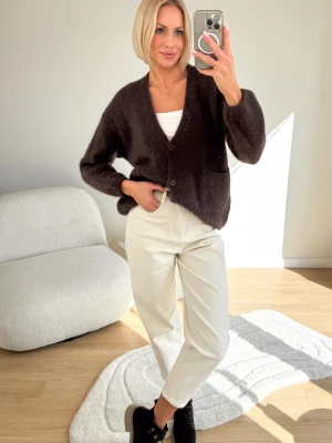 Sweter Rozpinany Brązowy Coll ClothStore