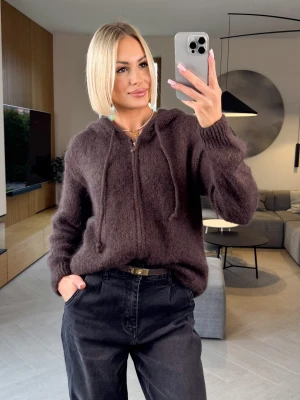 Sweter Rozpinany Brązowy Res ClothStore