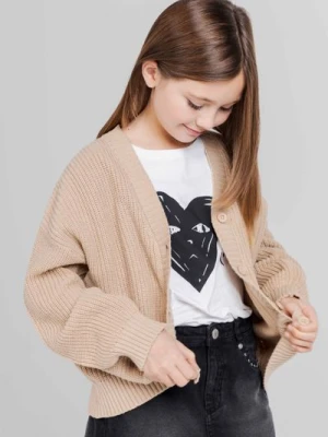 Sweter rozpinany dzianinowy MOKIDA