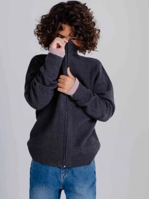 Sweter rozpinany dzianinowy MOKIDA