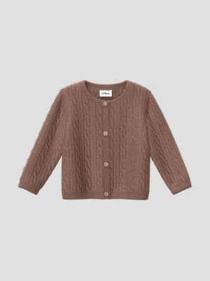 Sweter rozpinany s.Oliver brązowy